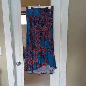 Floral Blue Skirt